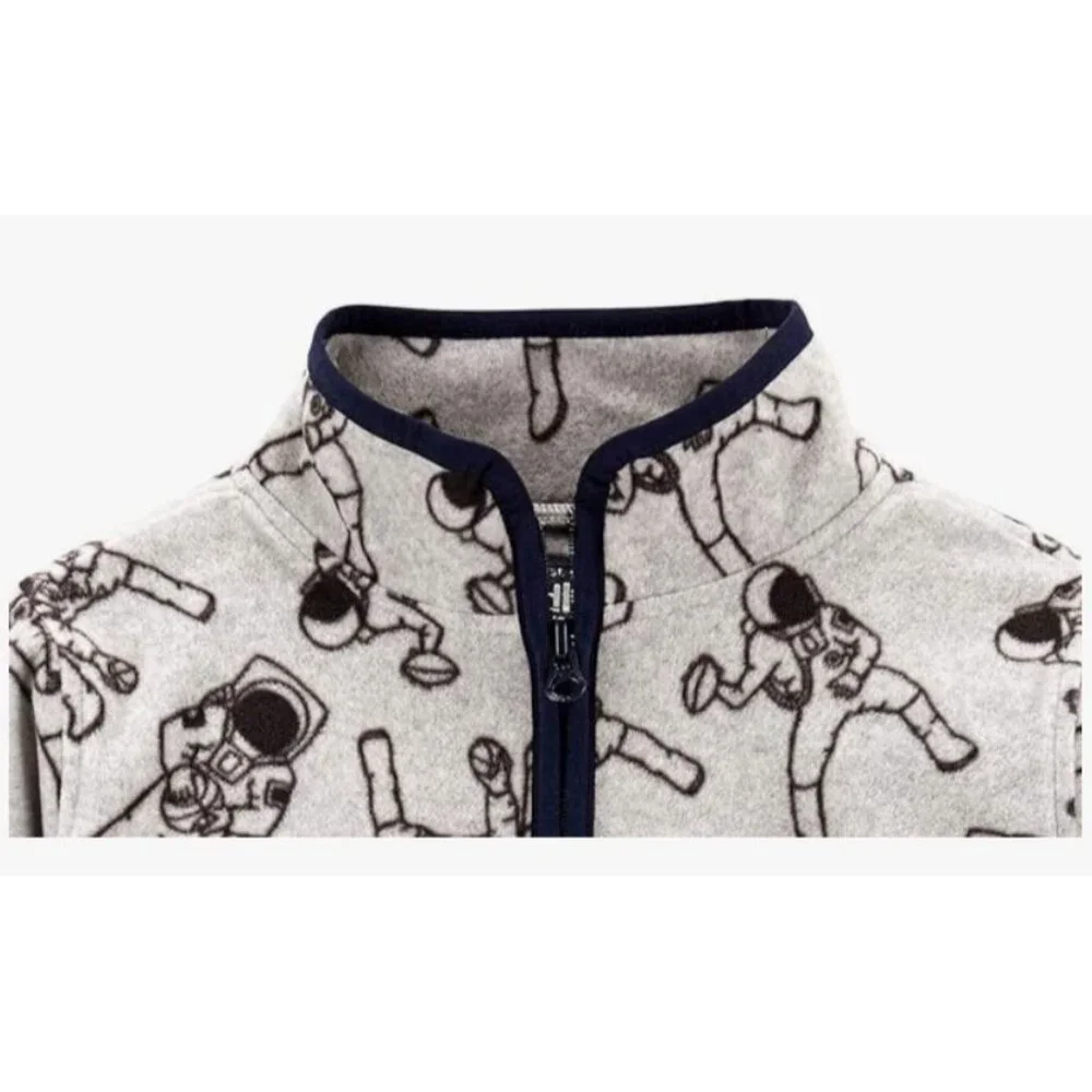 OshKosh B'Gosh Kids Boys Astronaut Full Zip-Front Fleece‎ Cozy Jacket Size 8